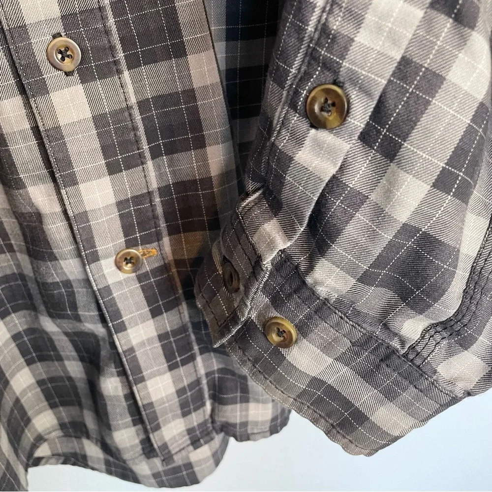 Carhartt Men's Relaxed Force Long Sleeve Button Up Plaid Flannel Shirt Medium - Picture 4 of 7